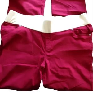 Penelope's Closet Women's Burgundy Pants Size 2X